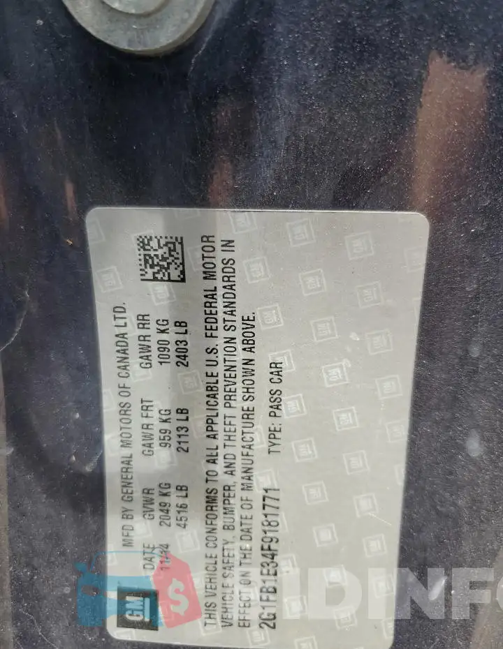 2G1FB1E34F9181771 Photo# 13
