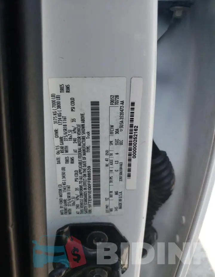 1FTEW1EG0FFB88539 Photo# 12