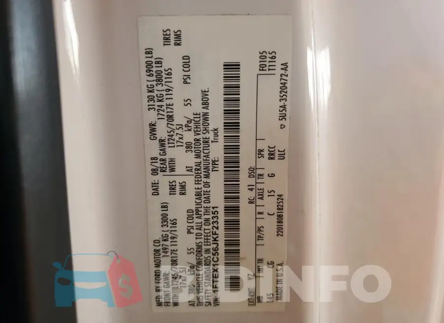 1FTEX1C56JKF23351 Photo# 12