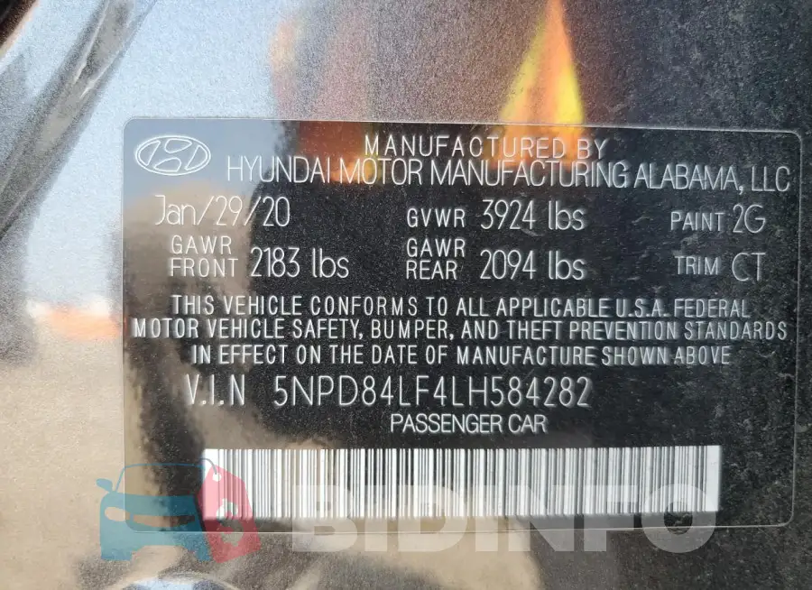 5NPD84LF4LH584282 Photo# 12