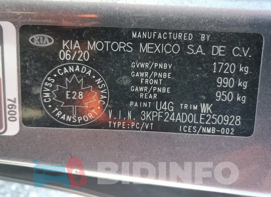 3KPF24AD0LE250928 Photo# 13