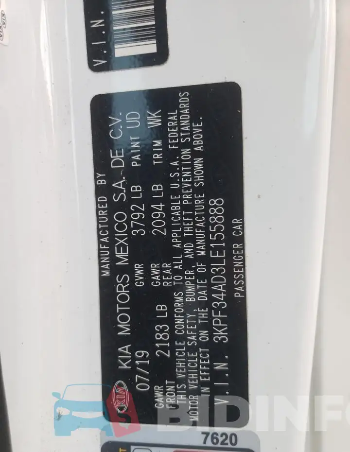 3KPF34AD3LE155888 Photo# 13