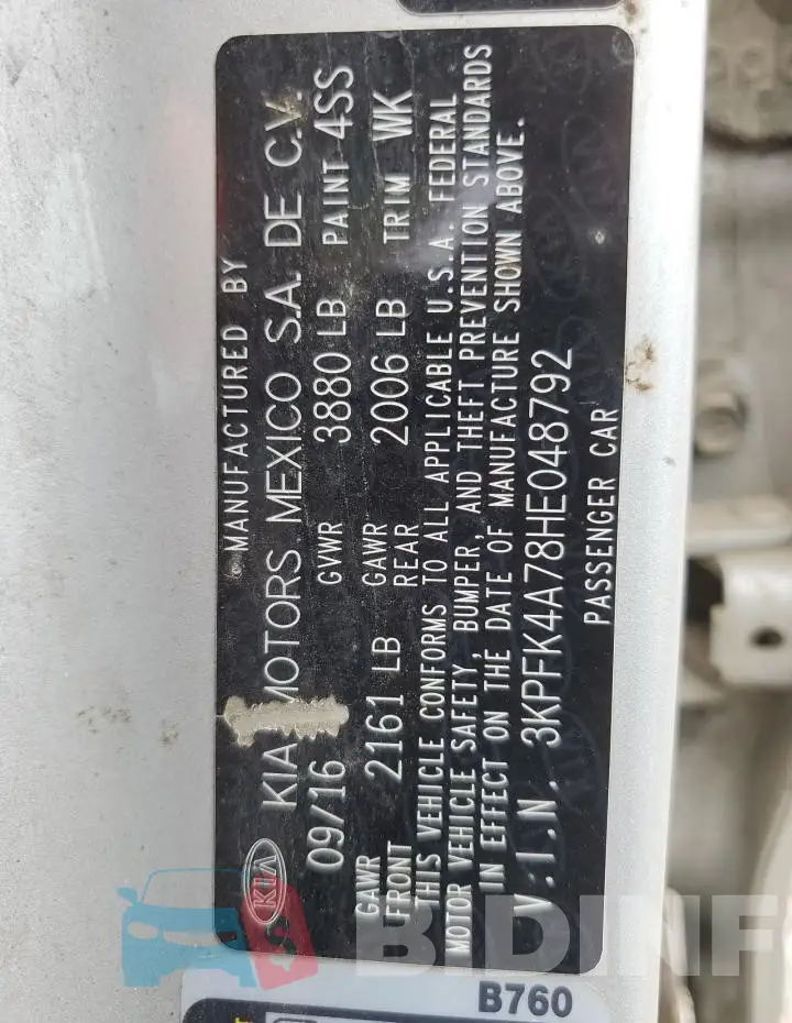 3KPFK4A78HE048792 Photo# 12
