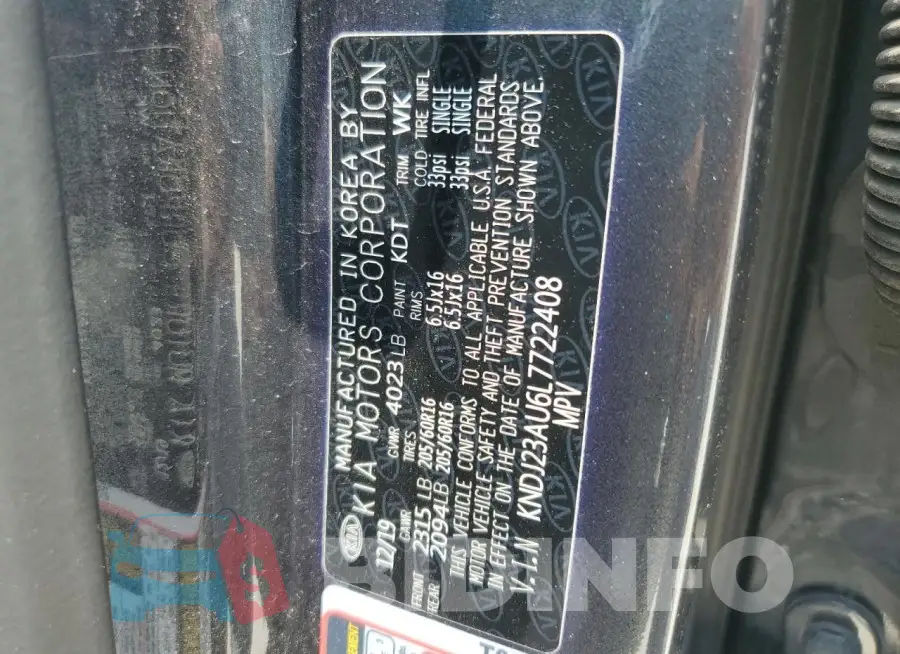 KNDJ23AU6L7722408 Photo# 13