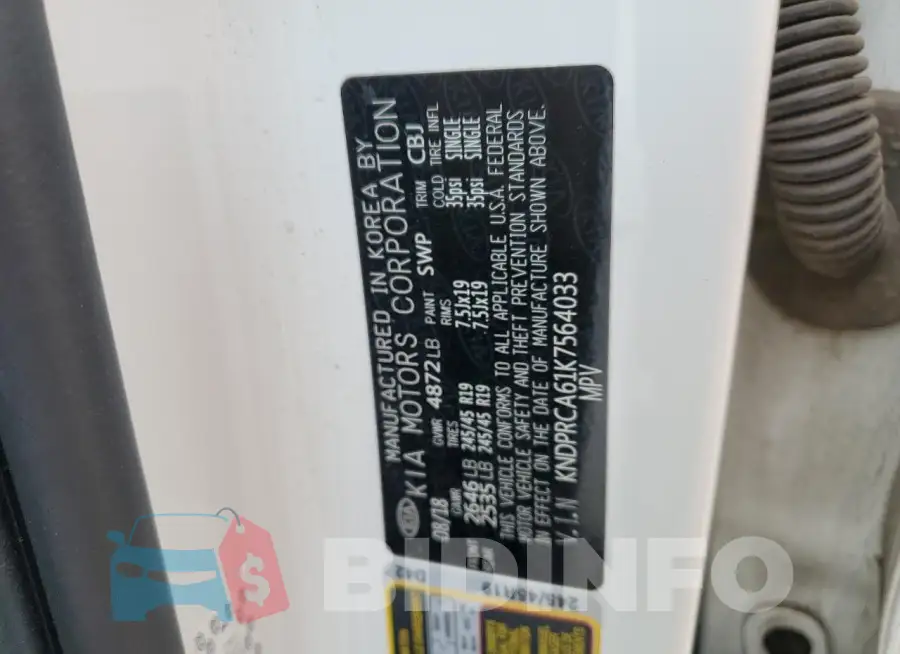 KNDPRCA61K7564033 Photo# 13