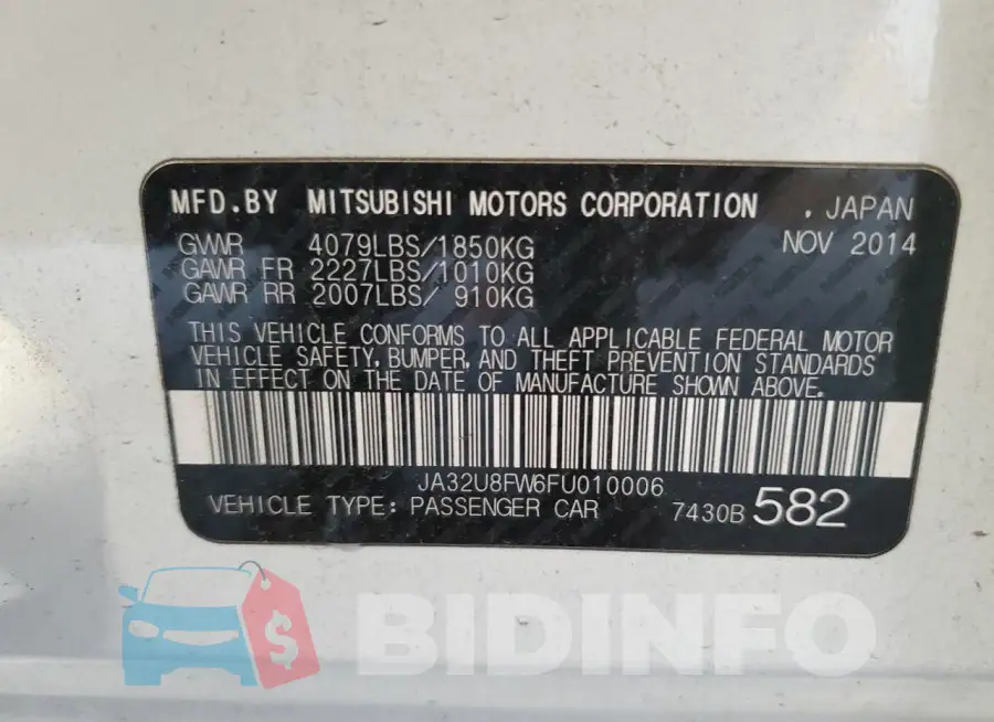 JA32U8FW6FU010006 Photo# 13