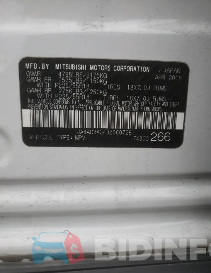 JA4AD3A34JZ060728 Photo# 14