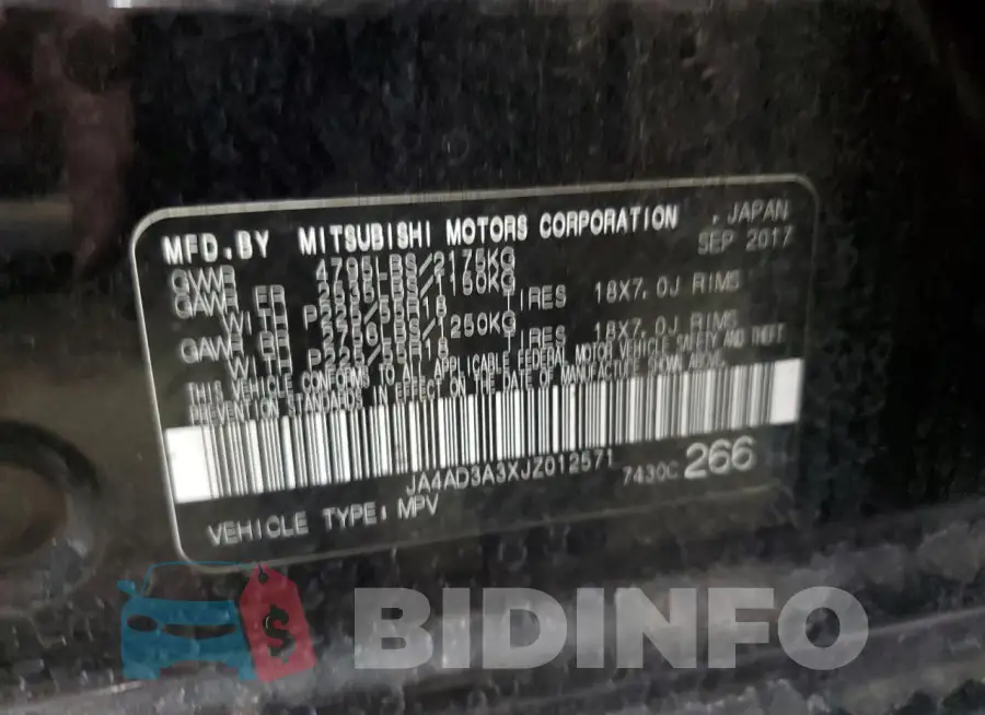 JA4AD3A3XJZ012571 Photo# 13