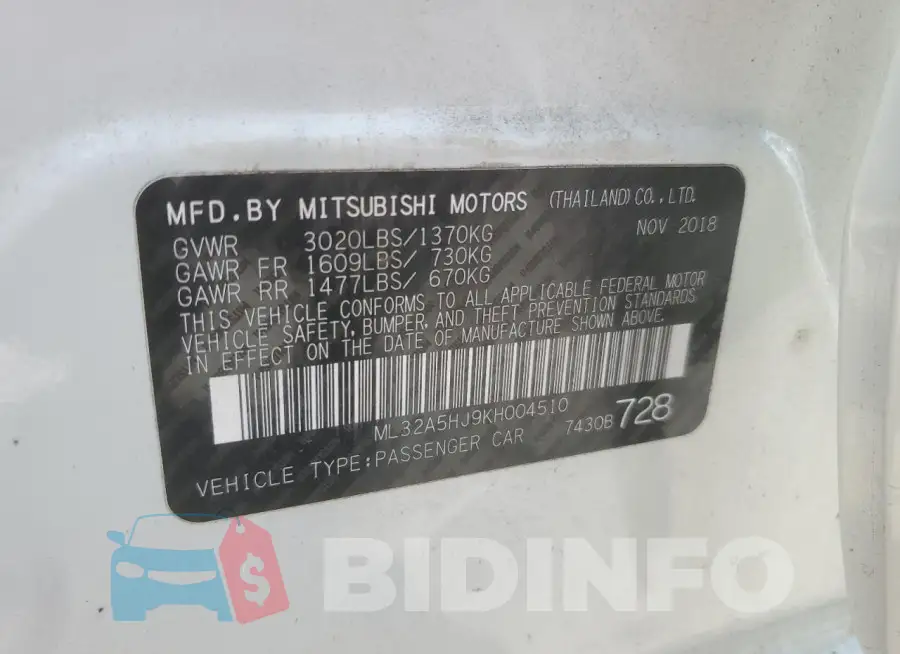 ML32A5HJ9KH004510 Photo# 14