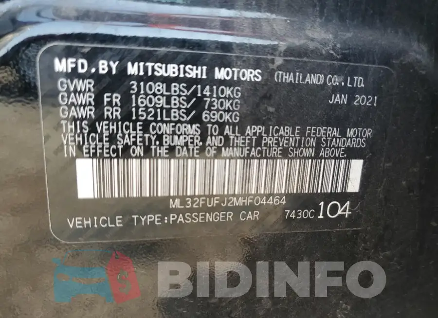 ML32FUFJ2MHF04464 Photo# 12