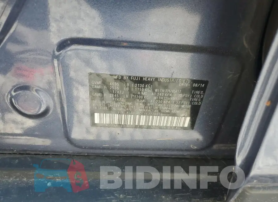 4S4BSBCC7F3220016 Photo# 13