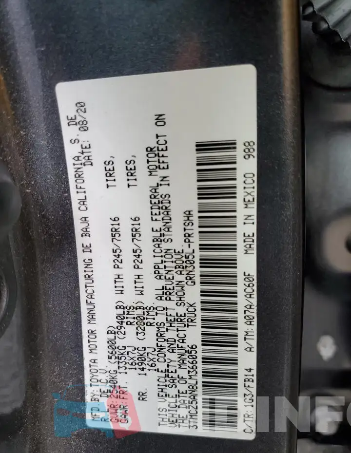 3TMCZ5AN8LM366056 Photo# 12