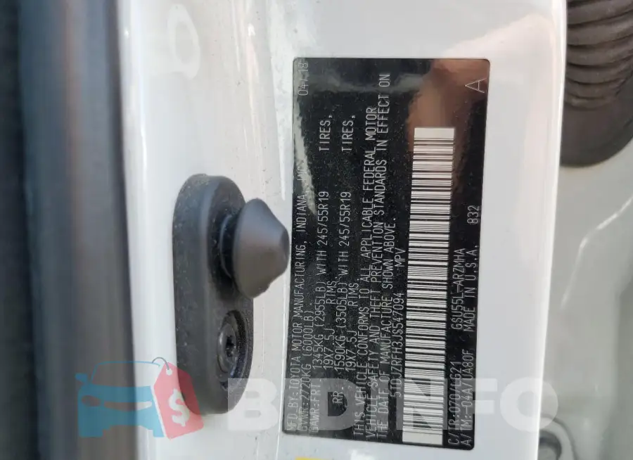 5TDJZRFH3JS547094 Photo# 14