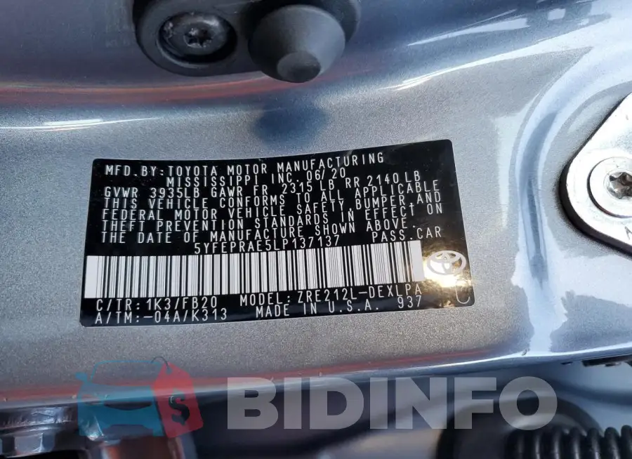 5YFEPRAE5LP137137 Photo# 12