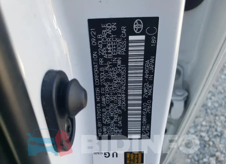 JTDKAMFP4N3203531 Photo# 13
