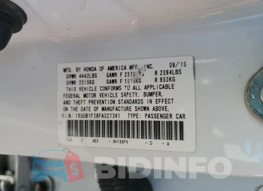 19UUB1F36FA027341 Photo# 12