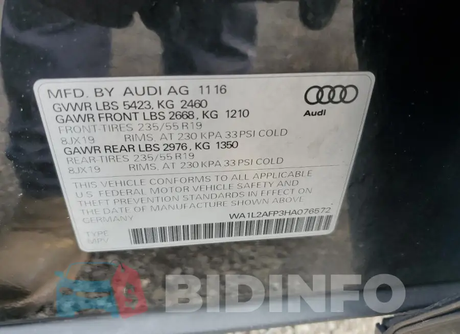 WA1L2AFP3HA076572 Photo# 12