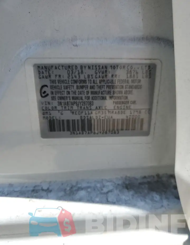 3N1AB7AP8JY287083 Photo# 13