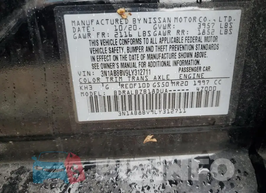 3N1AB8BV9LY312711 Photo# 12
