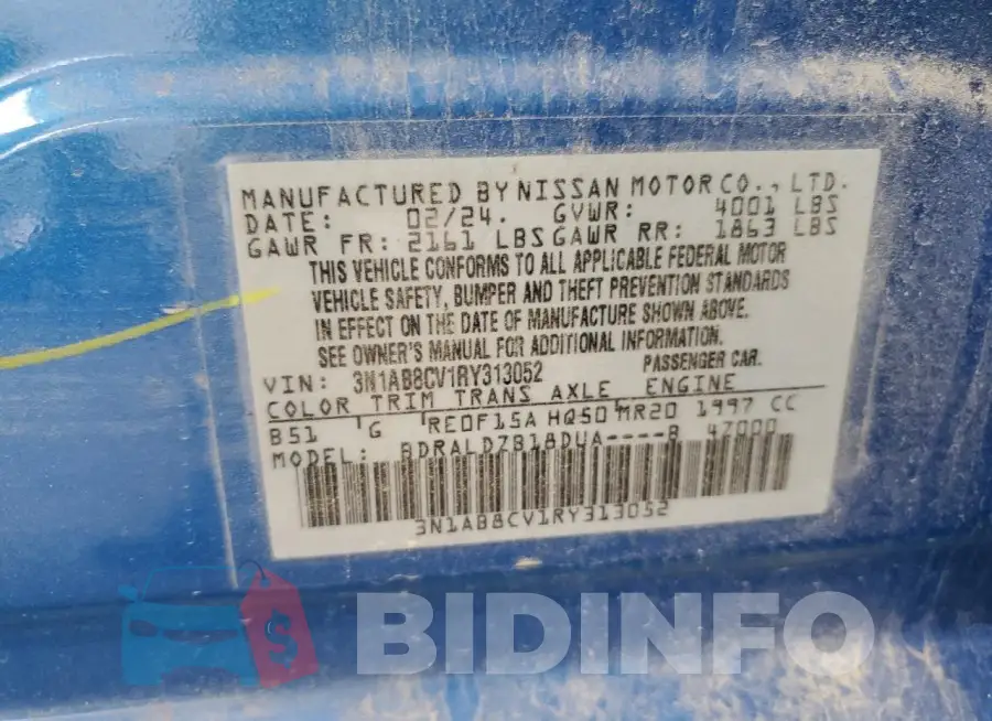 3N1AB8CV1RY313052 Photo# 12