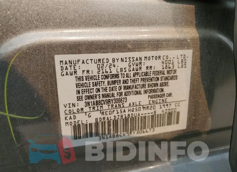 3N1AB8CV9RY306673 Photo# 12