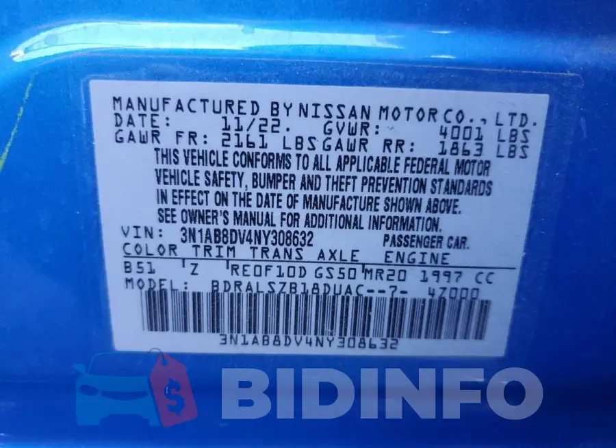 3N1AB8DV4NY308632 Photo# 12