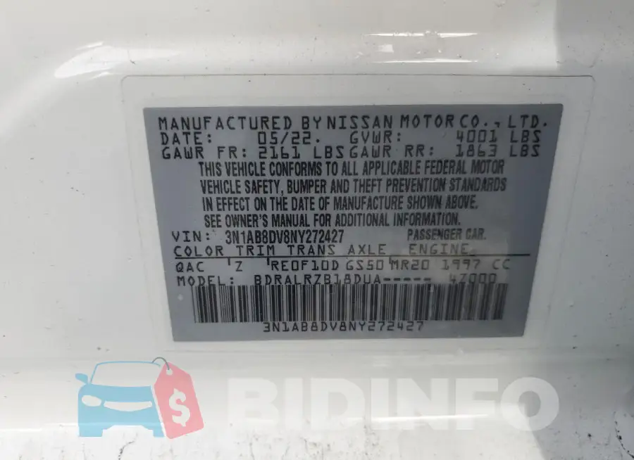 3N1AB8DV8NY272427 Photo# 12