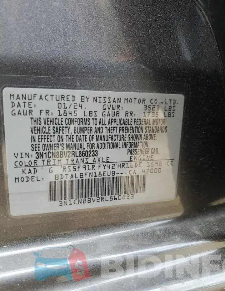 3N1CN8BV2RL860233 Photo# 12