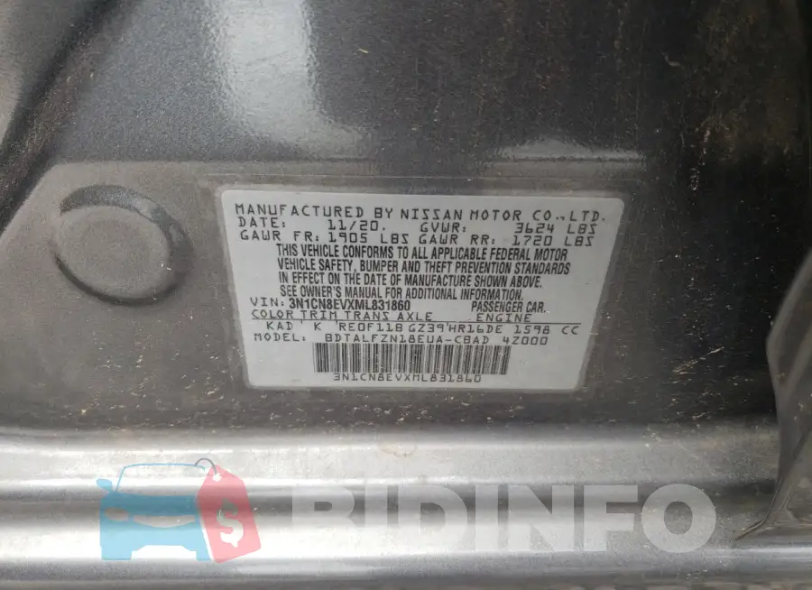 3N1CN8EVXML831860 Photo# 12