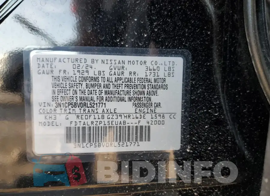3N1CP5BV0RL521771 Photo# 13