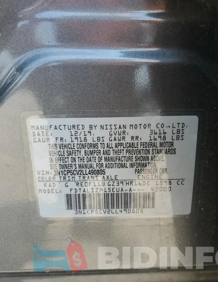 3N1CP5CV2LL490805 Photo# 12