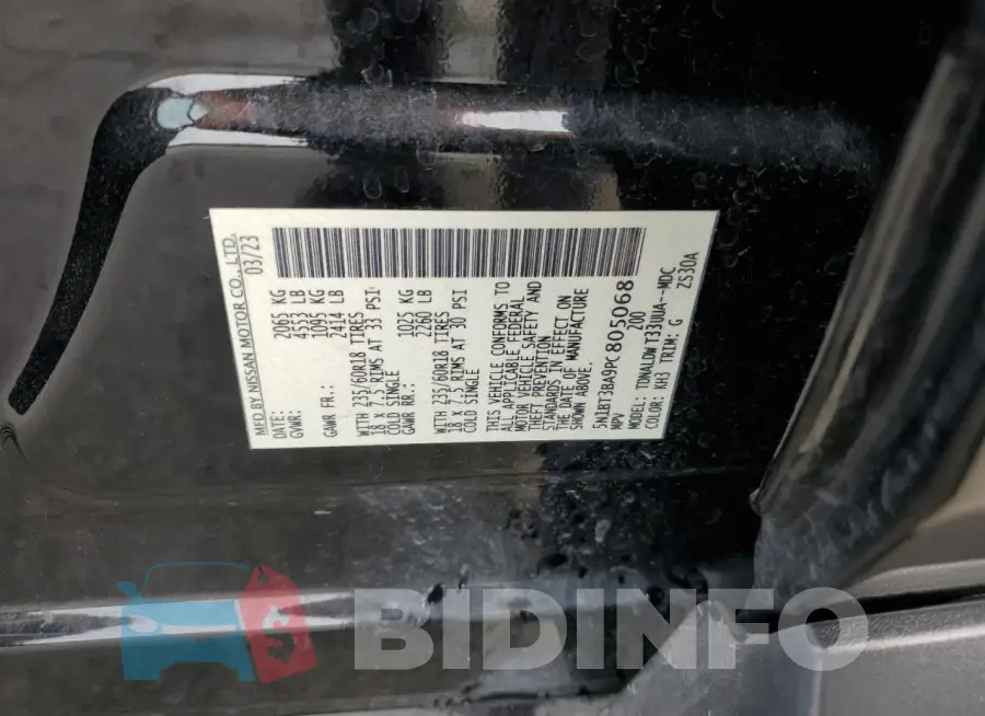 5N1BT3BA9PC805068 Photo# 13