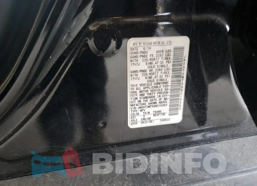 JN8AT2MT5GW015083 Photo# 12
