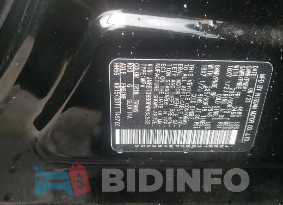 JN8BT3BB0PW483565 Photo# 13