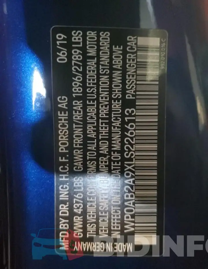 WP0AB2A9XLS226613 Photo# 13