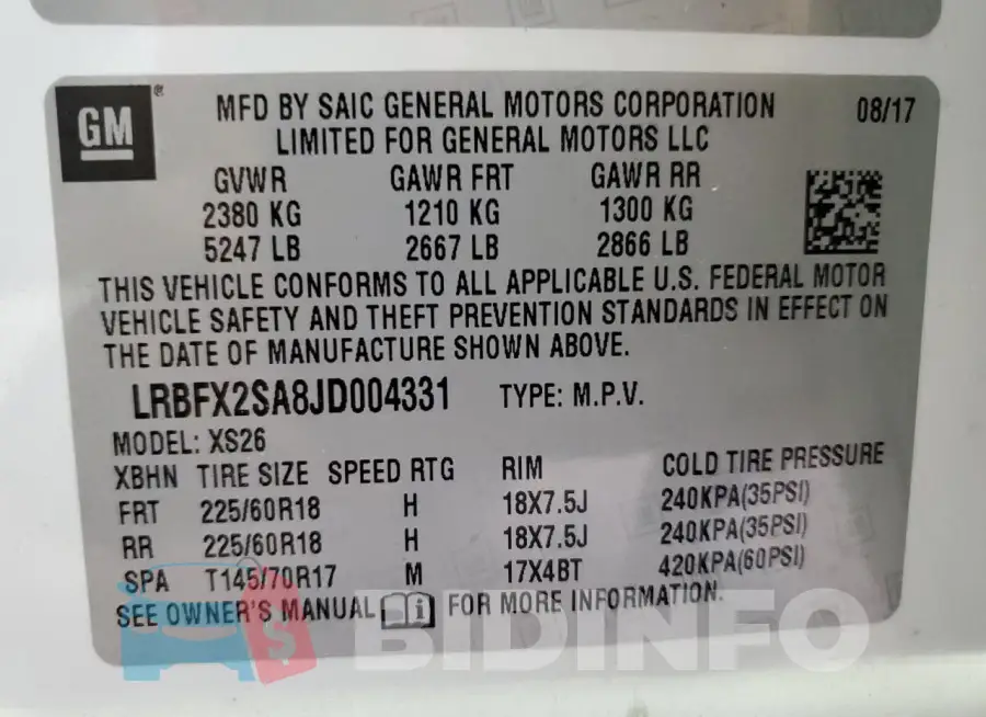 LRBFX2SA8JD004331 Photo# 14