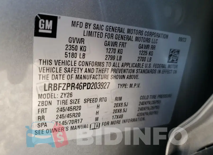 LRBFZPR46PD203927 Photo# 13