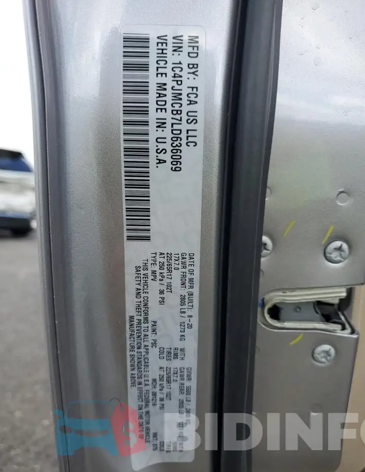1C4PJMCB7LD636069 Photo# 12