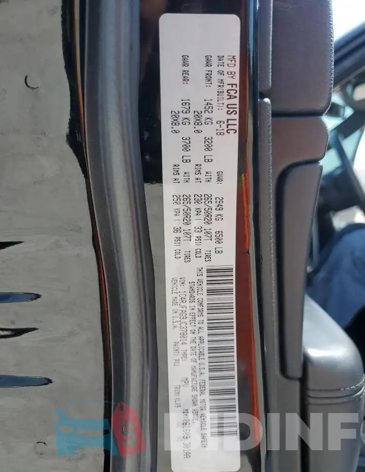 1C4RJFAG9JC378014 Photo# 13