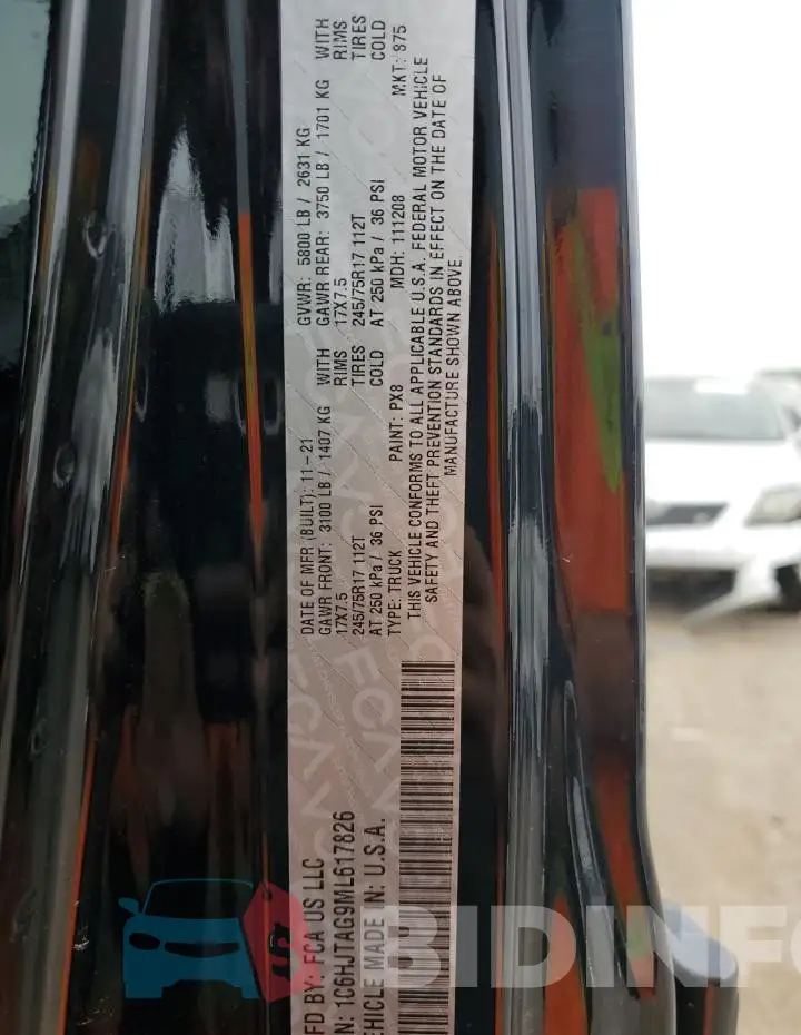 1C6HJTAG9ML617826 Photo# 13