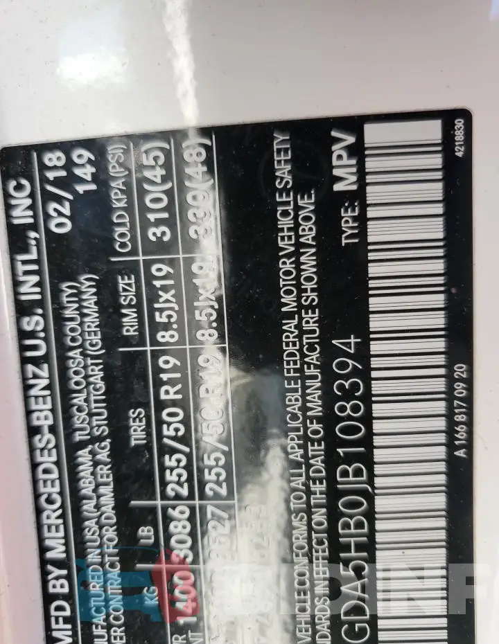 4JGDA5HB0JB108394 Photo# 12