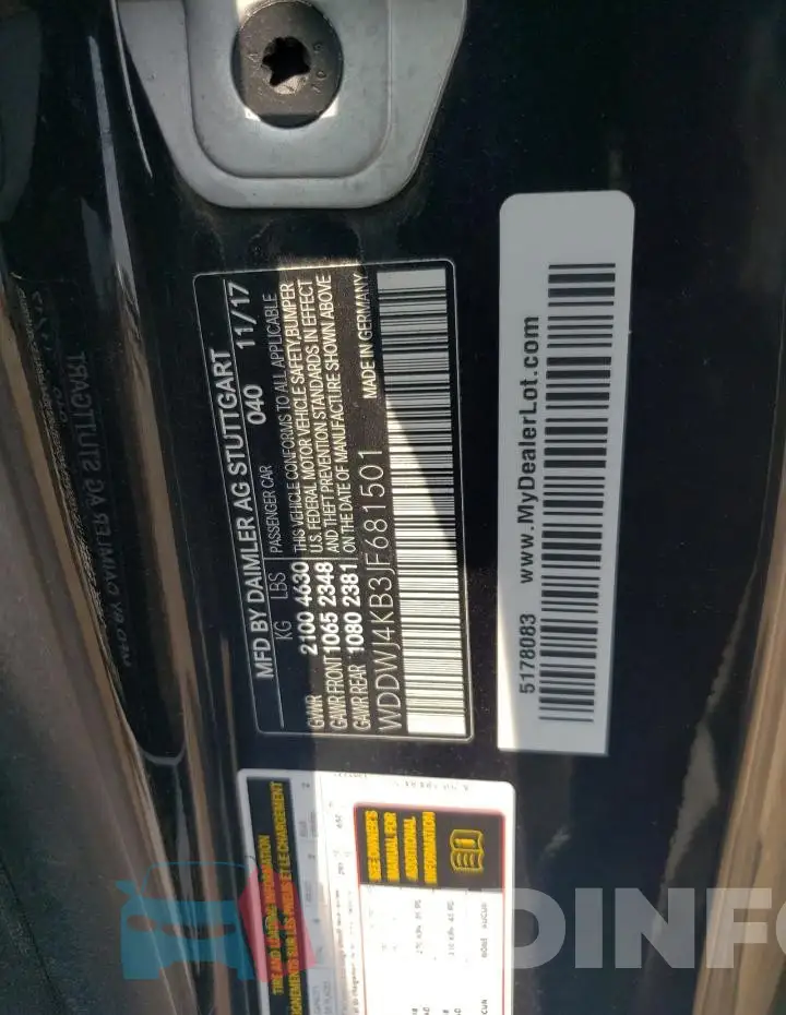WDDWJ4KB3JF681501 Photo# 12