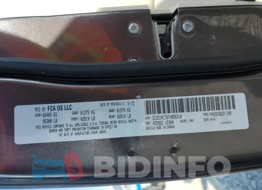 2C3CDXCT6FH858310 Photo# 12