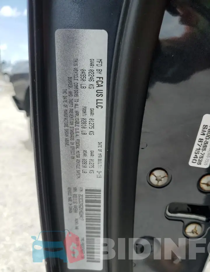 2C3CDZAG2KH620417 Photo# 13