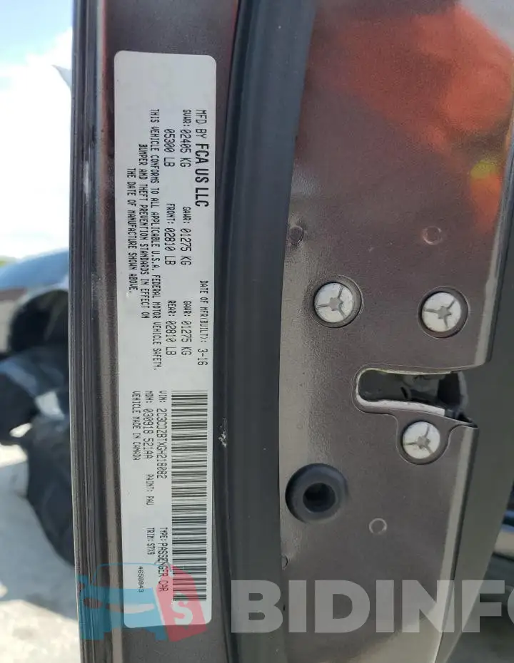 2C3CDZBTXGH218082 Photo# 12