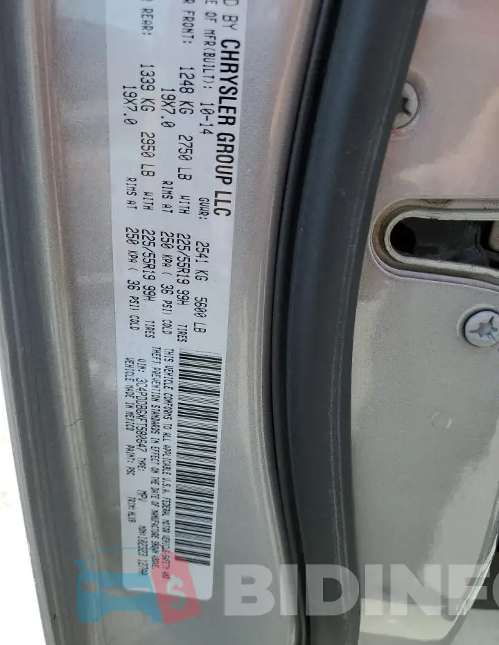 3C4PDDBGXFT580647 Photo# 13