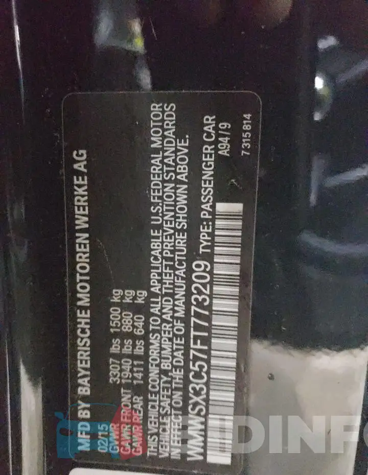 WMWSX3C57FT773209 Photo# 13