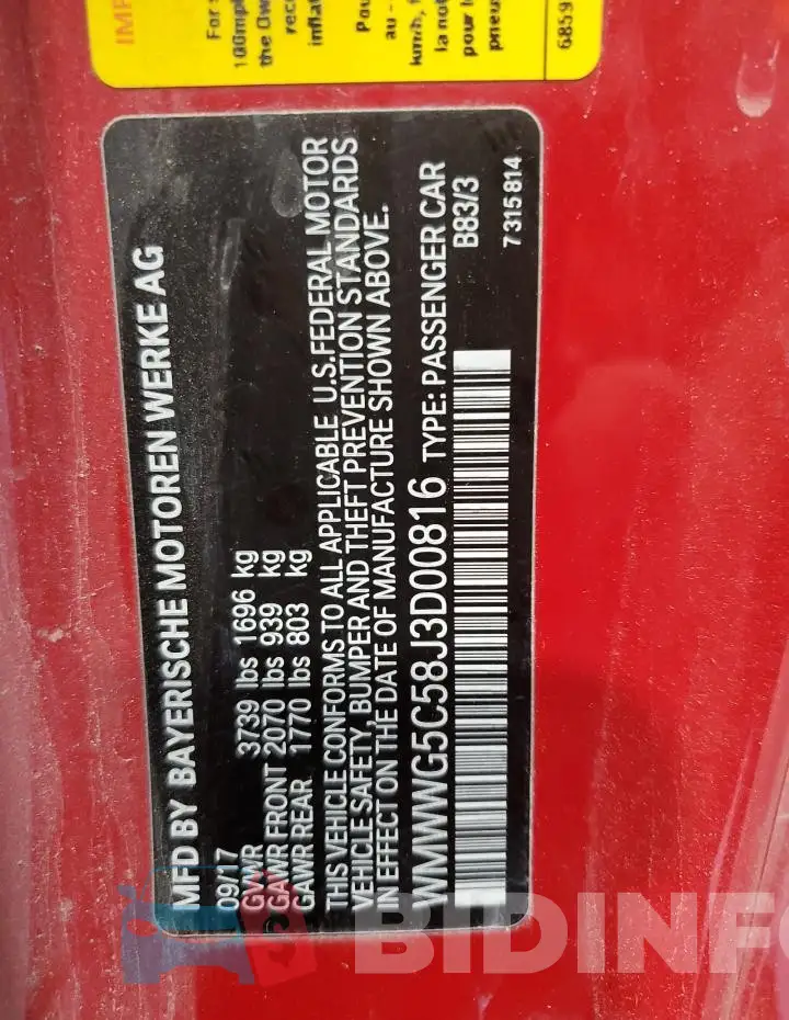 WMWWG5C58J3D00816 Photo# 12