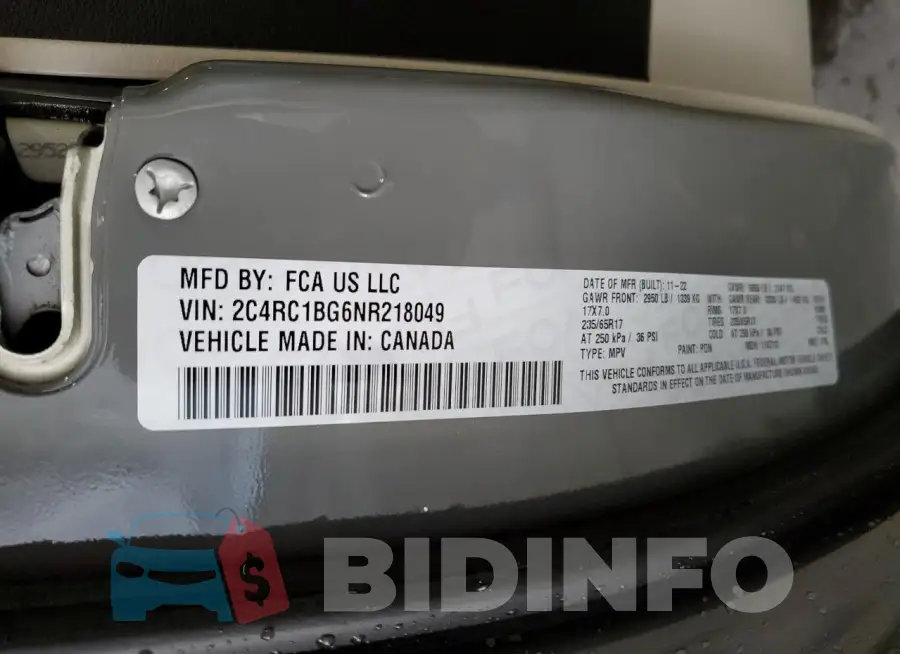 2C4RC1BG6NR218049 Photo# 13