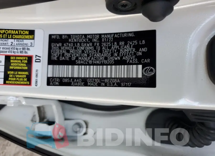 58ACZ1B14NU119205 Photo# 12